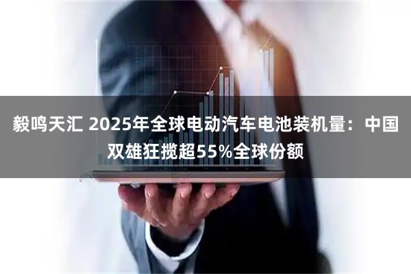 毅鸣天汇 2025年全球电动汽车电池装机量：中国双雄狂揽超55%全球份额